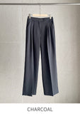 Luaka Pin Tuck Wide Slacks