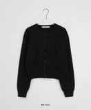 Kurendi Color Round Knit Cardigan