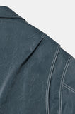(UNISEX) Raper Leather Balloon Jacket