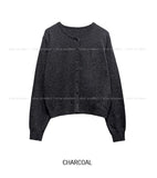 Socky Round Knit Cardigan