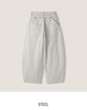 Cottie Flip Back Pocket Curved Cotton Pants