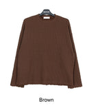 Rattie Damage Ribbed Knit Long Sleeve