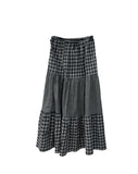MIXED CHECK PLEATS SK