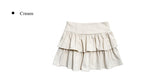[Underpants lining] Nato Corduroy Tiered Mini Skirt