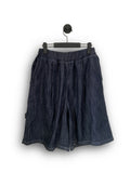 Linen bermuda over roop denim pants