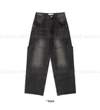 KNEE POCKET WIDE DENIM