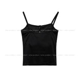 Nev one pocket button crop sleeveless (with cup)
