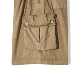Fold Pocket Pigment Cargo Bermuda Pants