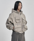 Cargo Nylon Short Jacket