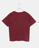 Take Check Printing Patch Short Sleeve T-Shirt
