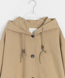 [BAONHAUS] Siven Check Color Matching Hood Field Jacket