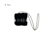 Fanta Mini Fur Belt Chain Cross Bag