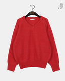 [Wool 10] Dabur Lambs Wool V-neck Knit