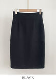 Kime Tweed Peplum H-Line Skirt
