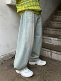 Snap Wide Light Blue Denim
