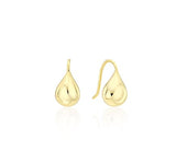 Champagne Moon Dew Drop Silver Fishing Earrings