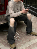 Vintage Destroyed Sand Denim