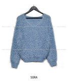 Wings Angora V-neck knitwear