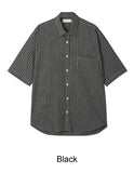 Hollyden seersucker check short sleeve shirt