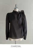 Lobuldi Satin Tie Blouse