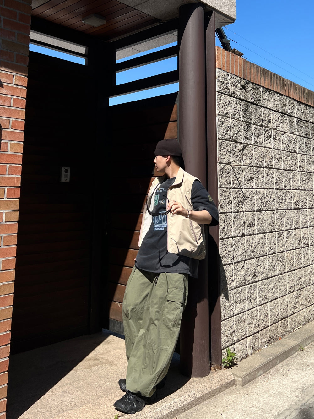 【KOOLOSET】Pigment Washed Cargo Pants 