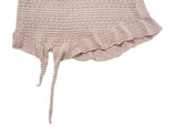 [Flower Choker SET] Bohemian Unbalanced Layered Knit One Piece