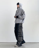 Theon Reverse Black Cargo Denim