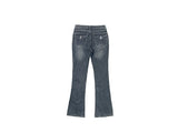Shingo Stitch Back Pocket Washing Bootcut Denim Pants