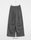 [unisex] Gomei banding brushed rivet wide jogger pants