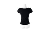 Thes Square Neck Daily Soft Short Sleeve T-Shirt