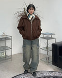 Beos Siwa Washing Banding Denim Pants