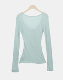 Echoes Button Long Sleeve T-shirt