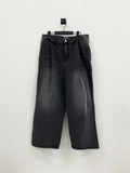 Dirk Black Denim Washing Wide Denim Jeans