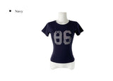 Conde 86 Number Lettering Slim Fit Short Sleeve T-Shirt