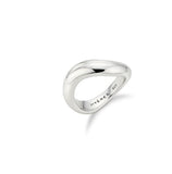 Etreve Silver Note Wave Ring