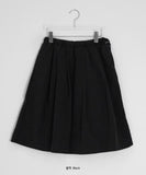 Hitch Flare Nylon Banding Midi Skirt