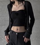 Silket See-Through Snap Cardigan