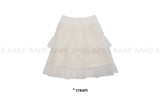 SHEER TIERED MIDI SKIRT