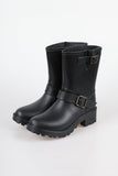 buckle half rain boots