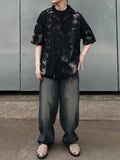 Tie-Dye Linen Half Shirt