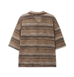 Wavy Bohemian Mix Short Sleeve Shirt