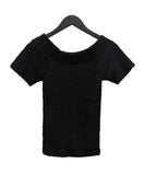 Tsumu Fur Knit Off-Shoulder