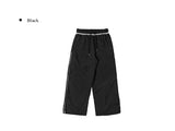Tsukin Lace Track Nylon Wide Banding Pants