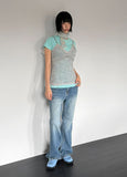 CAT WASHED BOOTCUT DENIM
