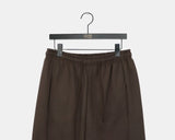 Laru Patch Wide String Brushed Training Pants