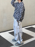 Track line cargo banding pants