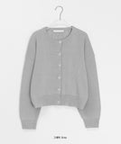 Lucyuni Color Round Knit Cardigan