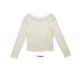 [BASIC] BOAT NECK LONGSLEEVE