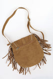 hippie suede tassel bag