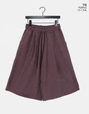 [back point!] Newo Biz Pocket Pintuck Bermuda Pants